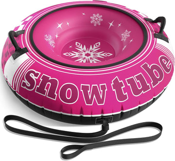 Jasonwell Inflatable Snow Tube Sled - Heavy Duty Snow Tubes for Sledding with Premium Canvas Cover for Kids Adults Snow Toy Fun Winter Outdoor Toys Christmas Birthday Gift for Boys Girls Children - Jasonwell
